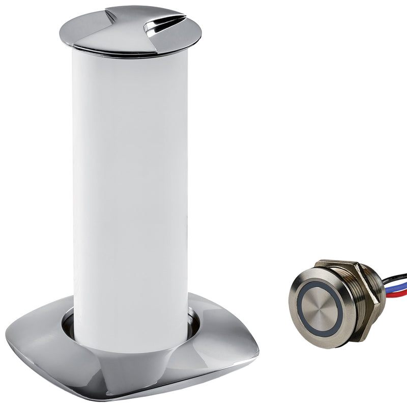 Sea-Dog Aurora Stainless Steel LED Pop-Up Table Light - 3W w/Touch Dimmer Switch [404610-3-403061-1] - Mealey Marine