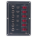 Sea-Dog Aluminum Circuit Breaker Panel - 6 Circuit [422800-1] - Mealey Marine