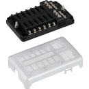 Sea-Dog Blade Style LED Indicator Fuse Block w/Negative Bus Bar - 12 Circuit [445188-1] - Mealey Marine