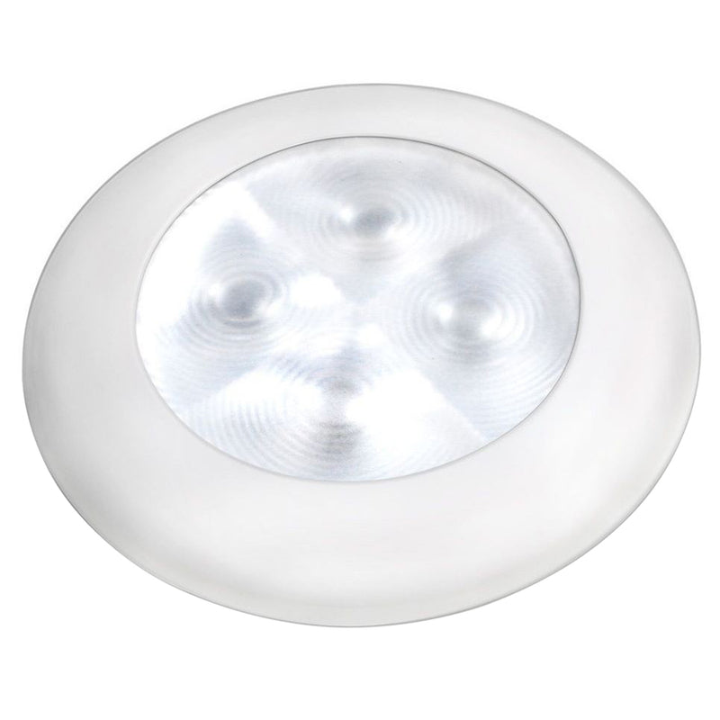 Hella Marine Courtesy Light - Warm White w/White Rim [980500741] - Mealey Marine