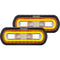 RIGID Industries SR-L Series Surface Mount Spreader Light - Black Housing - Amber Halo [53123] - Mealey Marine