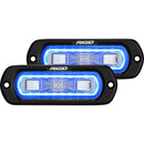 RIGID Industries SR-L Series Flush Mount Spreader Light - Black Housing - Blue Halo [53221] - Mealey Marine