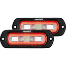 RIGID Industries SR-L Series Flush Mount Spreader Light - Black Housing - Red Halo [53222] - Mealey Marine