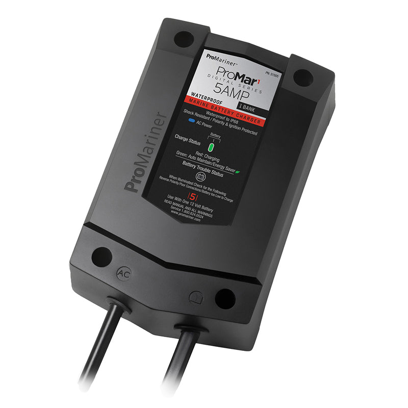 ProMariner ProMar1 DS Digital - 5 Amp - 1 Bank Charger [31505] - Mealey Marine