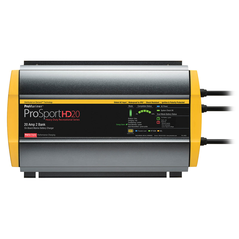 ProMariner ProSportHD 20 Gen 4 - 20 Amp - 2 Bank Battery Charger [44020] - Mealey Marine