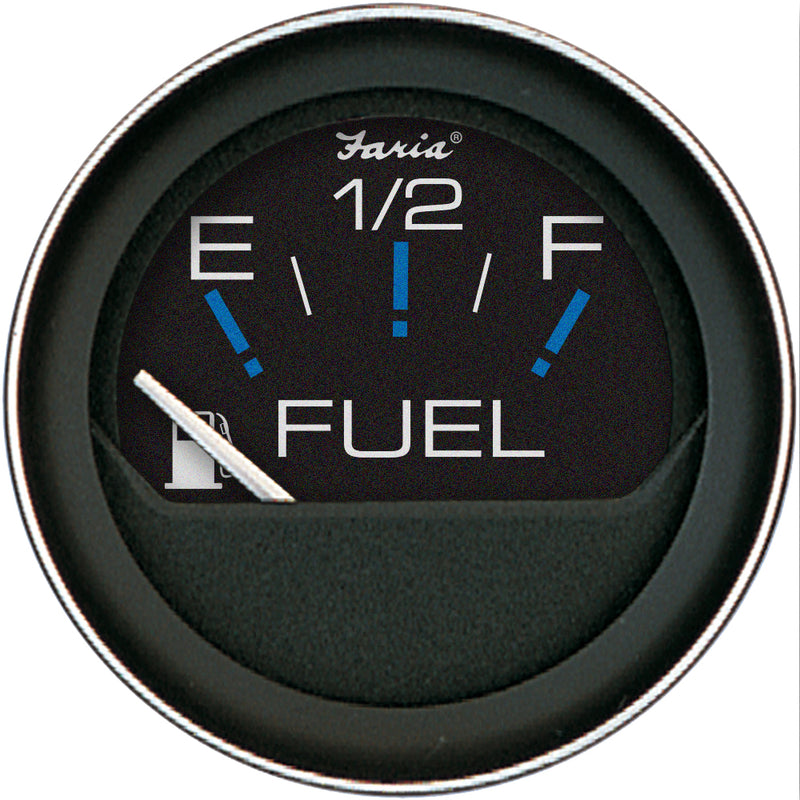 Faria Coral 2" Fuel Level Gauge (E-1/2-F) [13001] - Mealey Marine