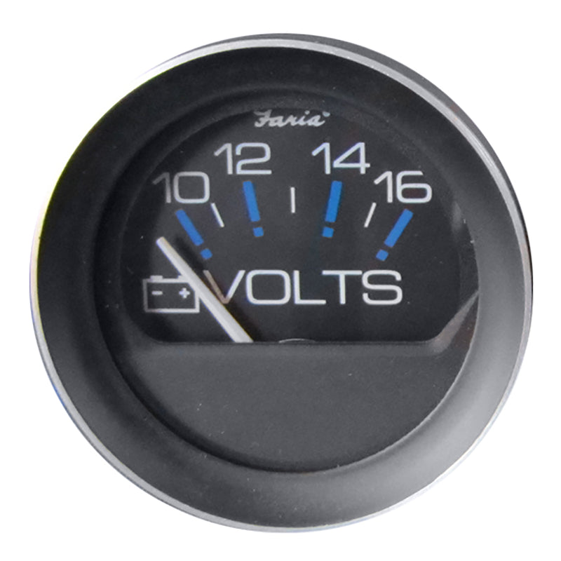 Faria Coral 2" Voltmeter (10-16 VDC) [13010] - Mealey Marine