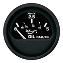 Faria Euro Black 2" Oil Pressure Gauge - Metric (5 Bar) [12805] - Mealey Marine