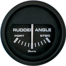 Faria Euro Black 2" Rudder Angle Indicator [12833] - Mealey Marine