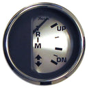 Faria Spun Silver 2" Trim Gauge f/Mercury/Mariner/Mercruiser/Volvo DP  Yamaha (01  Newer) [16016] - Mealey Marine