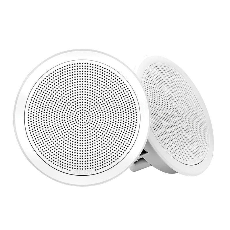 FUSION FM-F65RW FM Series 6.5" Flush Mount Round Marine Speakers - White Grill - 120W [010-02299-00] - Mealey Marine