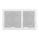 FUSION FM-65SW FM Series 6.5" 120 Flush Mount Square Marine Speakers - White Grill - 120W [010-02299-10] - Mealey Marine