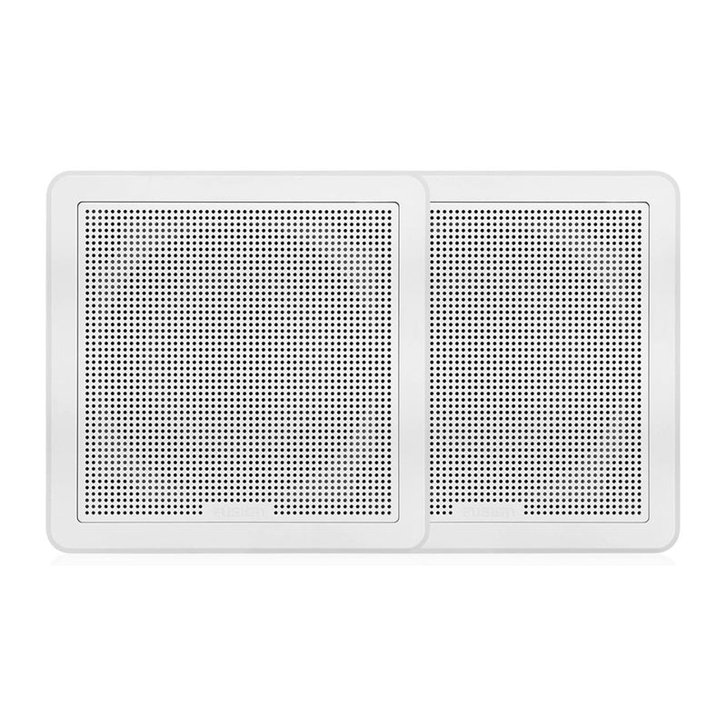 FUSION FM-65SW FM Series 6.5" 120 Flush Mount Square Marine Speakers - White Grill - 120W [010-02299-10] - Mealey Marine