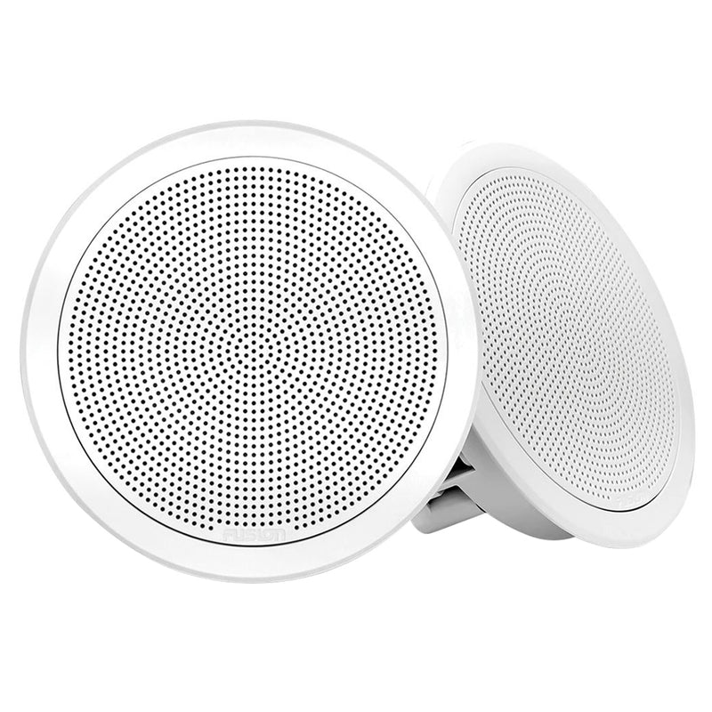 FUSION FM-F77RW FM Series 7.7" Flush Mount Round Marine Speakers - White Grill - 200W [010-02300-00] - Mealey Marine