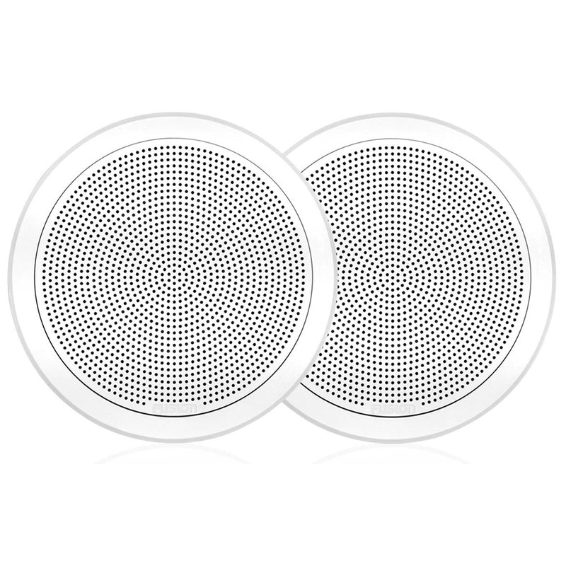 FUSION FM-F77RW FM Series 7.7" Flush Mount Round Marine Speakers - White Grill - 200W [010-02300-00] - Mealey Marine