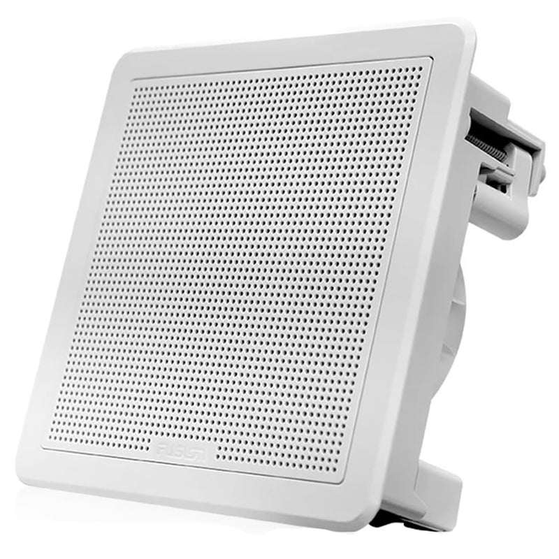 FUSION FM-F77SW FM Series 7.7" Flush Mount Square Marine Speakers - White Grill - 200W [010-02300-10] - Mealey Marine