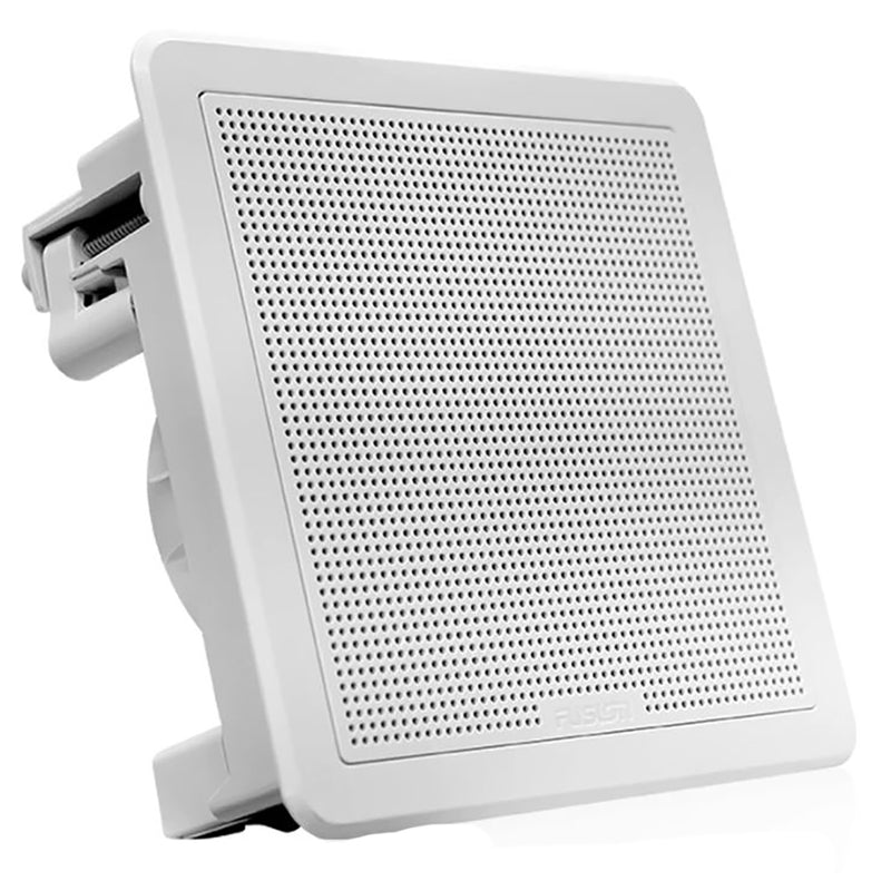 FUSION FM-F77SW FM Series 7.7" Flush Mount Square Marine Speakers - White Grill - 200W [010-02300-10] - Mealey Marine