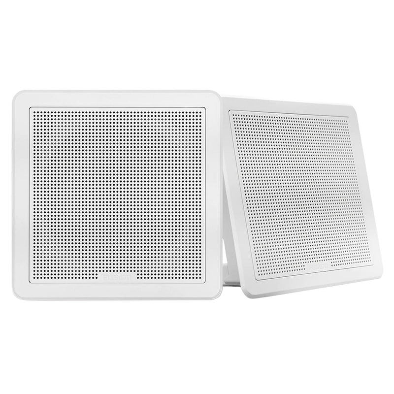 FUSION FM-F77SW FM Series 7.7" Flush Mount Square Marine Speakers - White Grill - 200W [010-02300-10] - Mealey Marine