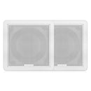 FUSION FM-F77SW FM Series 7.7" Flush Mount Square Marine Speakers - White Grill - 200W [010-02300-10] - Mealey Marine