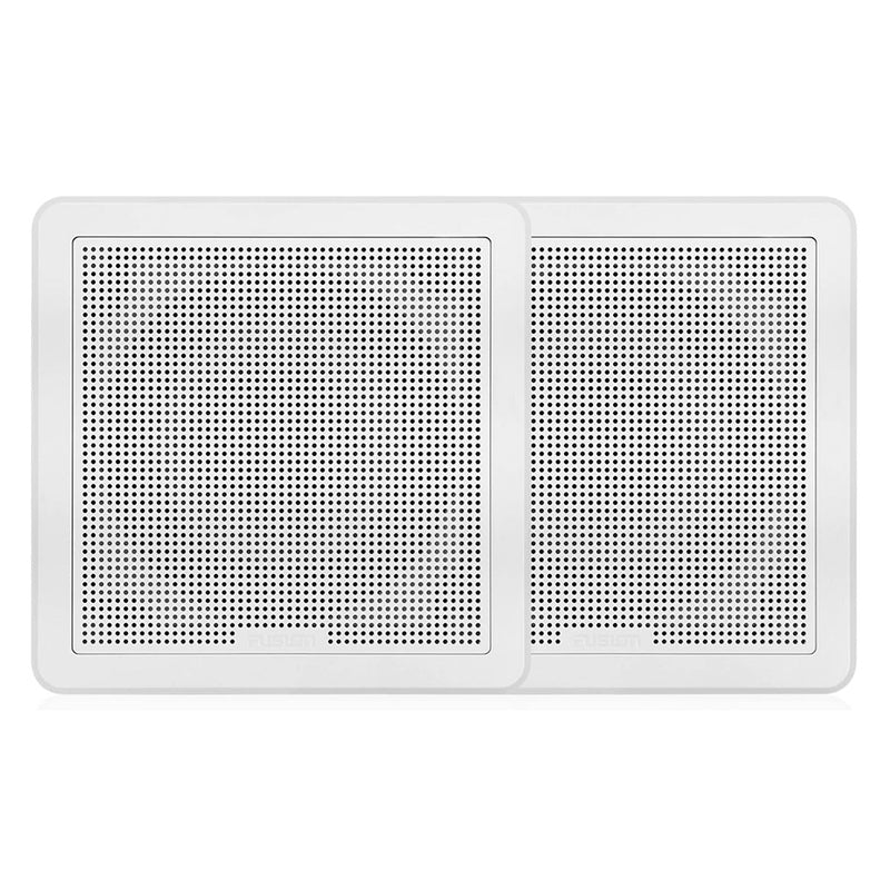 FUSION FM-F77SW FM Series 7.7" Flush Mount Square Marine Speakers - White Grill - 200W [010-02300-10] - Mealey Marine