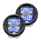 RIGID Industries 360-Series 4" LED Off-Road Spot Beam w/Blue Backlight - Black Housing [36115] - Mealey Marine