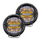 RIGID Industries 360-Series 4" LED Off-Road Fog Light Drive Beam w/Amber Backlight - Black Housing [36118] - Mealey Marine