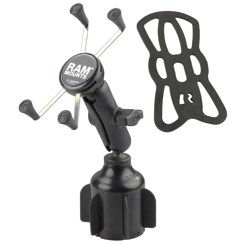 RAM Mount RAM X-Grip Large Phone Mount w/RAM Stubby Cup Holder Base [RAP-B-299-4-UN10U] - Mealey Marine