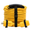 Camco 30 Amp Power Grip Marine Extension Cord - 50 M-Locking/F-Locking Adapter [55613] - Mealey Marine