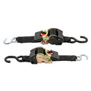 Camco Retractable Tie Down Straps - 2" Width 6 Dual Hooks [50031] - Mealey Marine