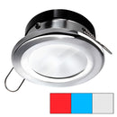 i2Systems Apeiron A1120 Spring Mount Light - Round - Red, Cool White  Blue - Polished Chrome [A1120Z-11HAE] - Mealey Marine