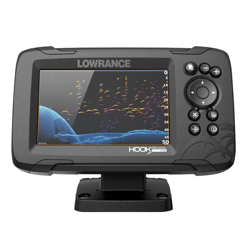 Lowrance HOOK Reveal 5 Chartplotter/Fishfinder w/SplitShot Transom Mount Transducer  US Inland Charts [000-15500-001] - Mealey Marine