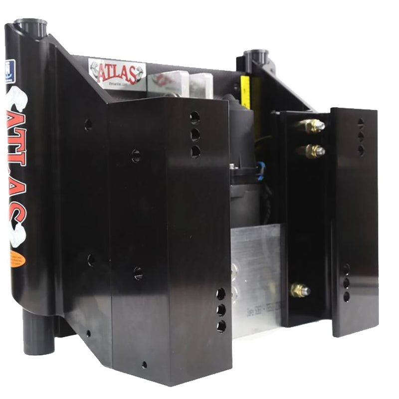 T-H Marine ATLAS 4" Set Back Hydraulic Jack Plate - Heavy Duty Black [AHJ-4VHD-B-DP] - Mealey Marine