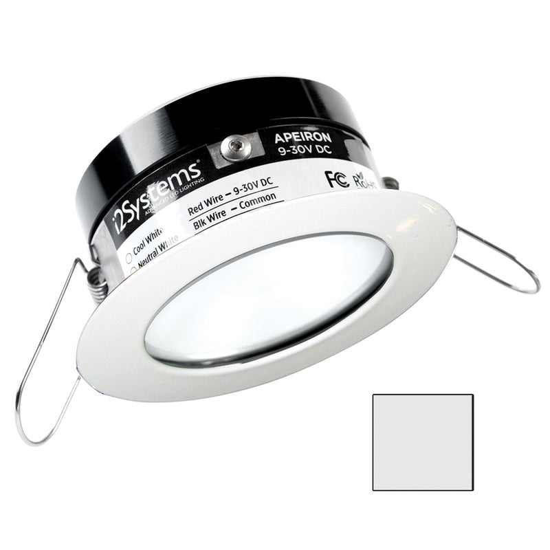 i2Systems Apeiron PRO A503 - 3W Spring Mount Light - Round - Cool White - White Finish [A503-31AAG] - Mealey Marine