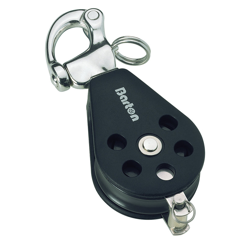 Barton Marine Series 3 Single Snap Shackle  Becket Block - 45mm [N03 141] - Mealey Marine