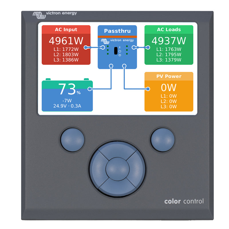 Victron Color Control GX Monitor - Button Control [BPP010300100R] - Mealey Marine