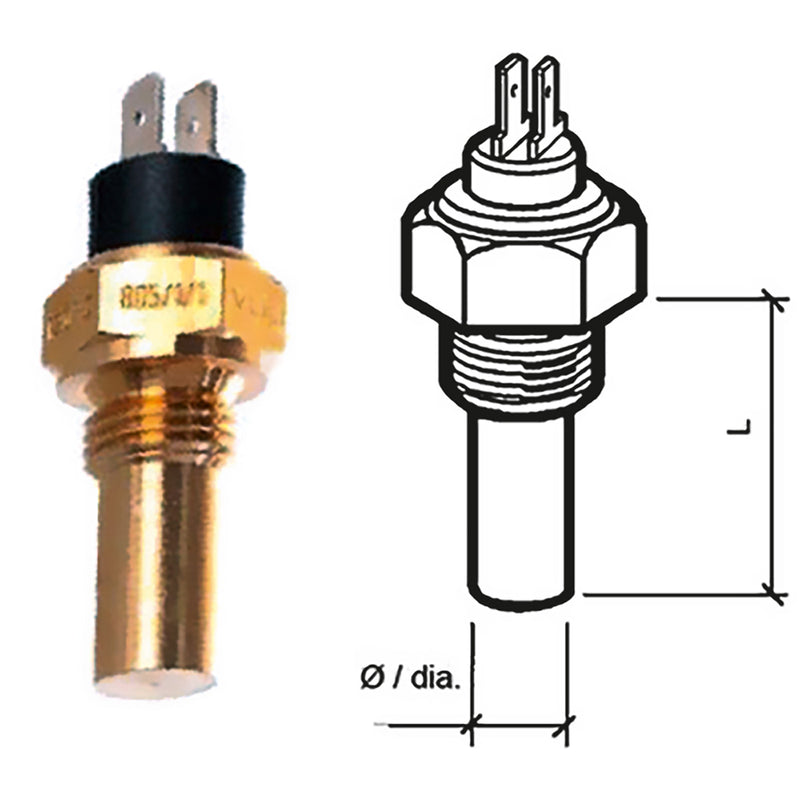 Veratron Coolant Temperature Sensor - 40 to 120C - 1/2" - 14NPTF [323-805-001-004N] - Mealey Marine