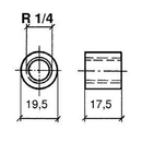 Veratron Pyrometer Sensor Threaded Bushing f/Welding to Manifold f/Thermocoupler Element [N03-320-266] - Mealey Marine