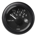 Veratron 52MM (2-1/16") ViewLine Boost Pressure Gauge 2 Bar/30 PSI - Black Dial  Round Bezel [A2C59514149] - Mealey Marine