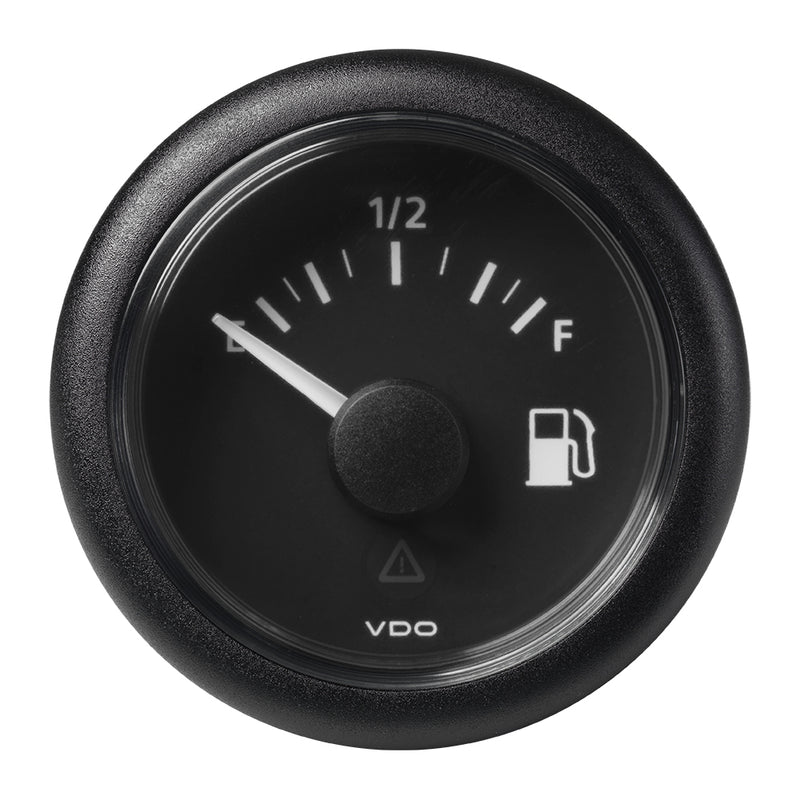 Veratron 52MM (2-1/16") ViewLine Fuel Level Gauge Empty-Full - 0-90 OHM - Black Dial  Round Bezel [A2C59514085] - Mealey Marine