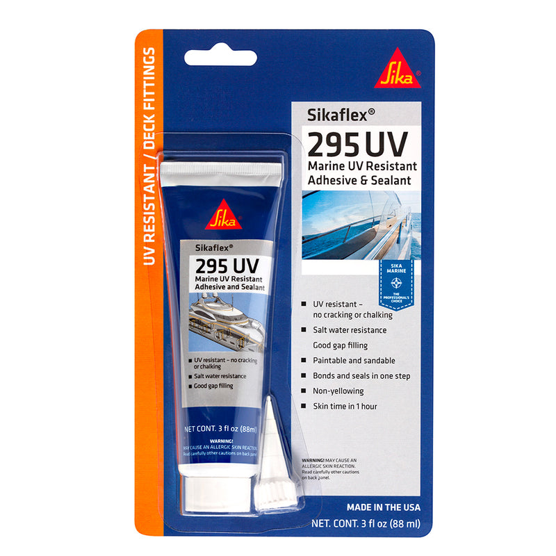 Sika Sikaflex 295 UV - Black - 3oz Tube [610587] - Mealey Marine