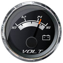 Faria Platinum 2" Voltmeter (10-16 VDC) [22022] - Mealey Marine