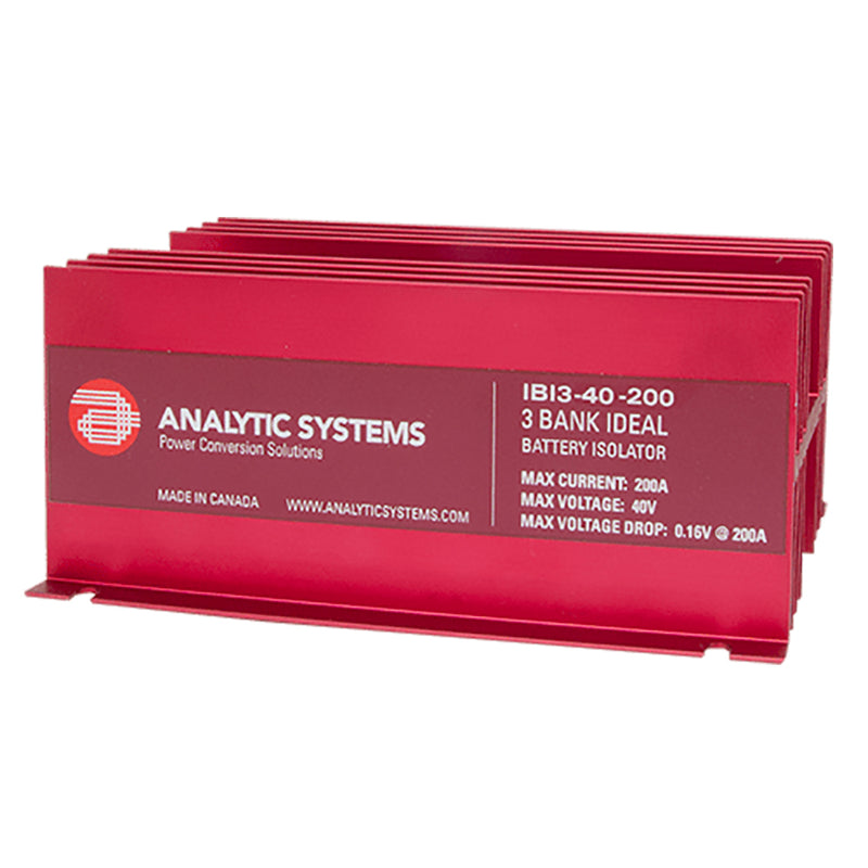 Analytic Systems 200A, 40V 3-Bank Ideal Battery Isolator [IBI3-40-200] - Mealey Marine