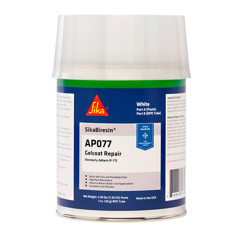 Sika SikaBiresin AP077 + BPO Cream Hardener - White - Quart [611547] - Mealey Marine