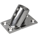 Sea-Dog Rail Base Fitting Rectangular Base 60 316 Stainless Steel - 1-7/8" x 3-1/4" - 1" OD [281601-1] - Mealey Marine