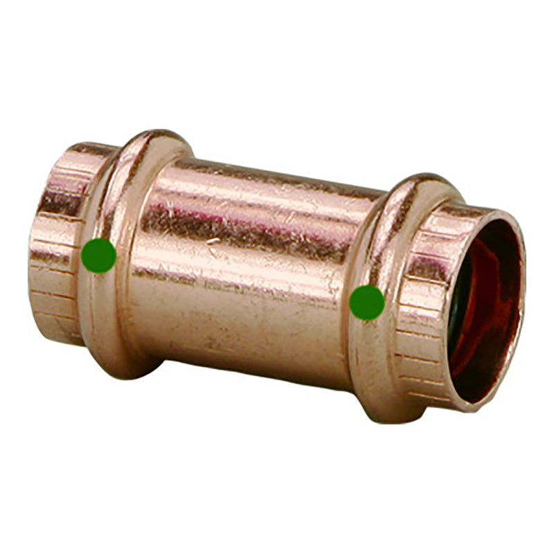 Viega ProPress 1-1/4" Copper Coupling w/o Stop - Double Press Connection - Smart Connect Technology [78187] - Mealey Marine