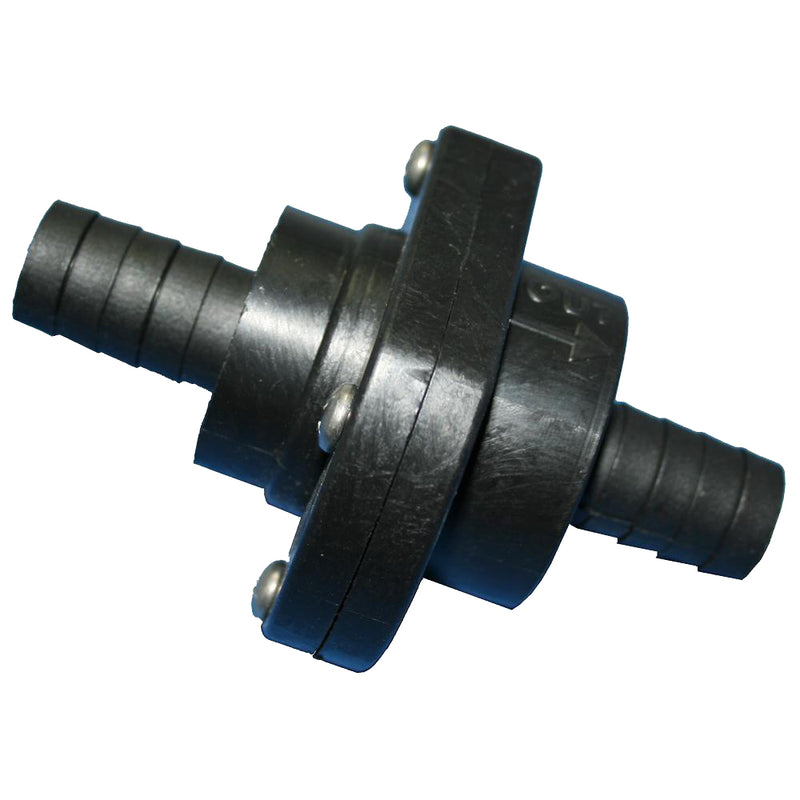 T-H Marine Double Barb Inline Scupper Check Valve - 3/4" - Black [ILS-750-DP] - Mealey Marine