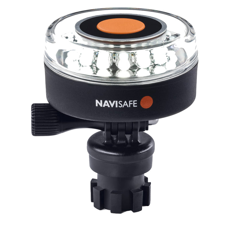 Navisafe Navilight All-White 5 Mode 360 2NM w/Navimount Base [040-1] - Mealey Marine