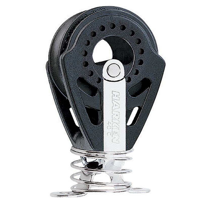 Harken 40mm Carbo Block w/Spring  Eyestrap [2652] - Mealey Marine