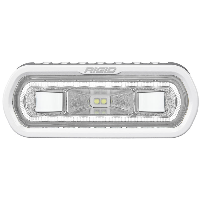 RIGID Industries SR-L Series Marine Spreader Light - White Surface Mount - White Light w/White Halo [51100] - Mealey Marine