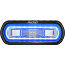 RIGID Industries SR-L Series Marine Spreader Light - Black Surface Mount - White Light w/Blue Halo [52101] - Mealey Marine